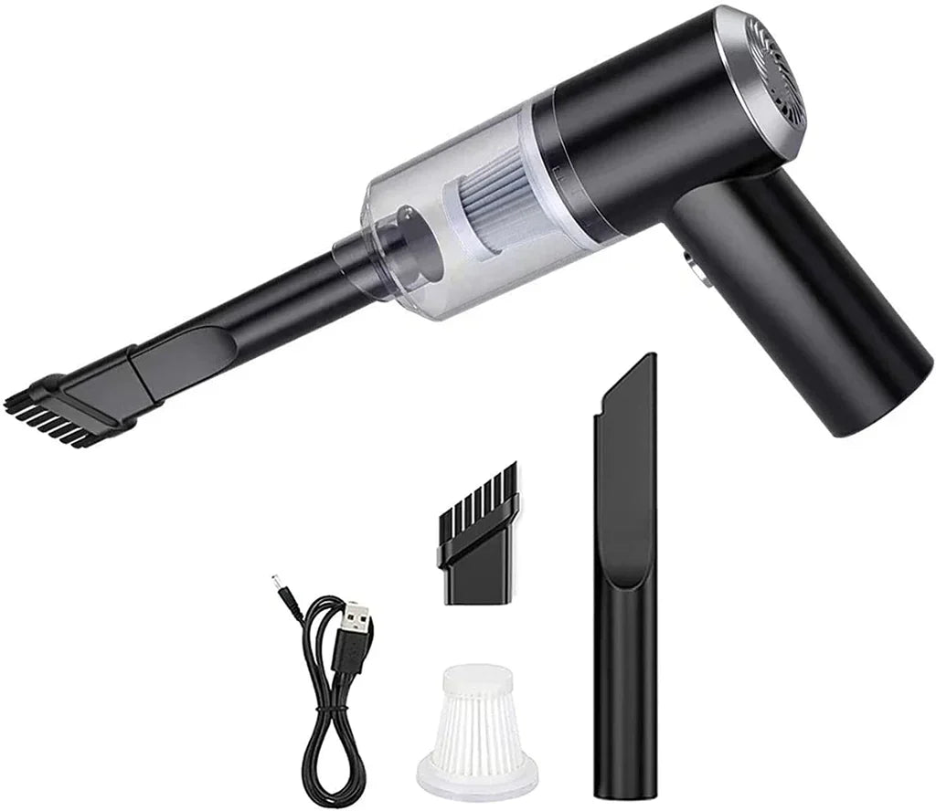 CleanJet™ – Mini Aspiradora Portátil para Auto y Hogar