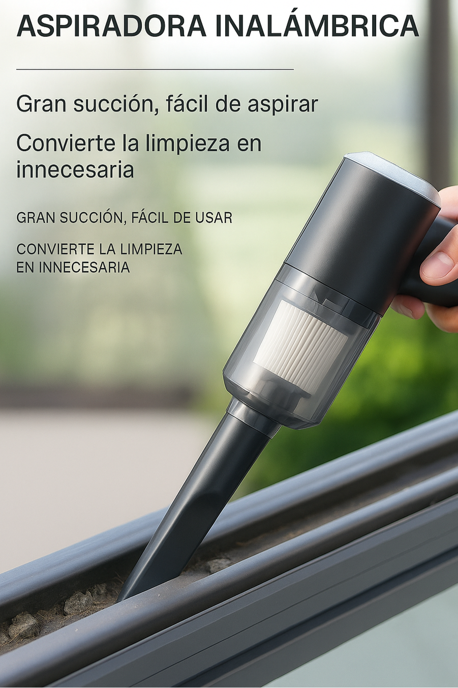 CleanJet™ – Mini Aspiradora Portátil para Auto y Hogar