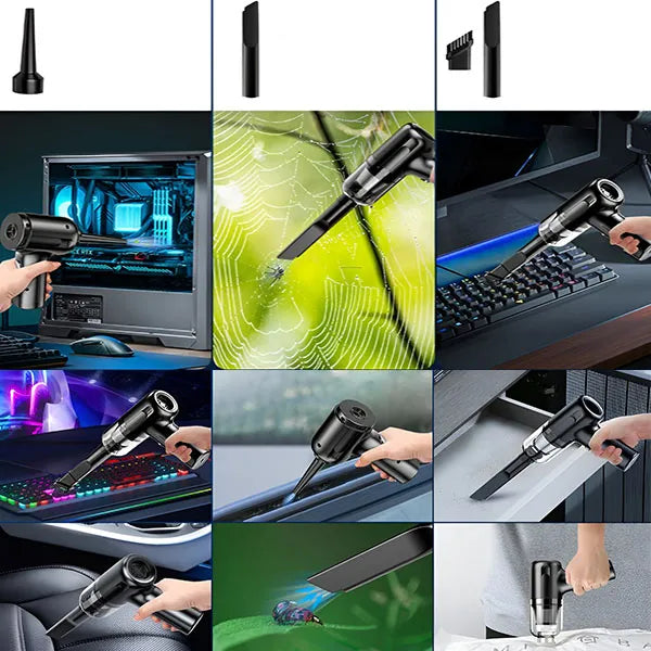 CleanJet™ – Mini Aspiradora Portátil para Auto y Hogar