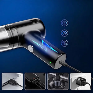 CleanJet™ – Mini Aspiradora Portátil para Auto y Hogar